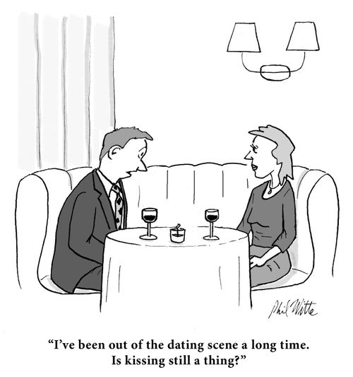 "I've been out of the dating scene a long time. Is kissing still a thing?"
