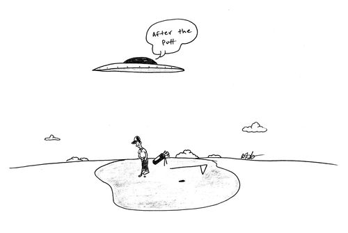 "After the putt."