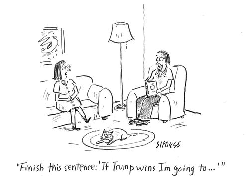 "Finish this sentence: 'If Trump wins I'm going to....'"