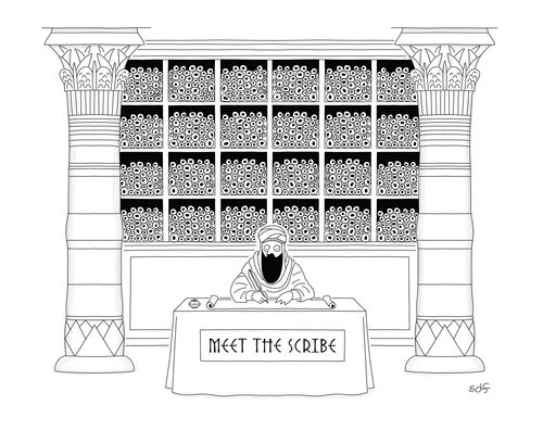 "Meet the scribe"