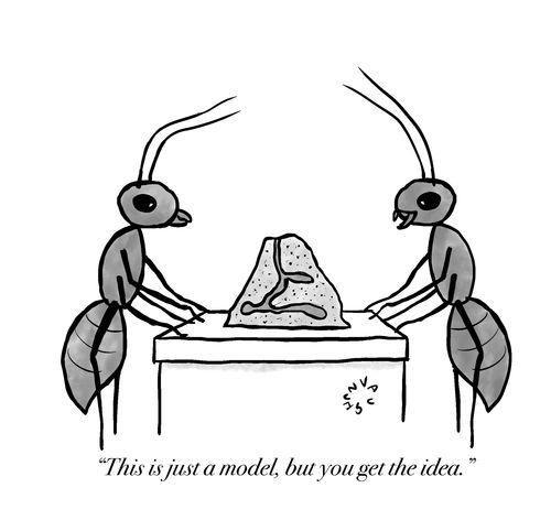 "This is just a model, but you get the idea."
