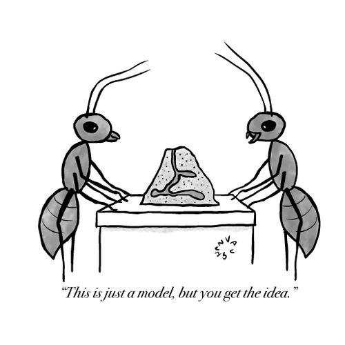 "This is just a model, but you get the idea."