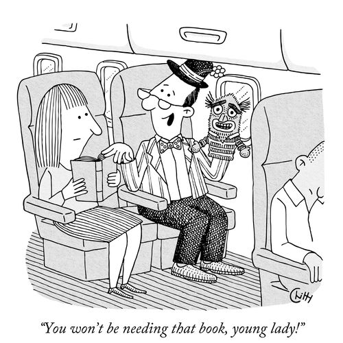 "You won't be needing that book, young lady!"