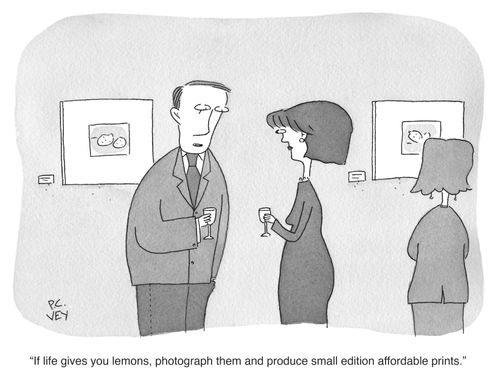 "If life gives you lemons, photograph them and produce small edition affordable prints."