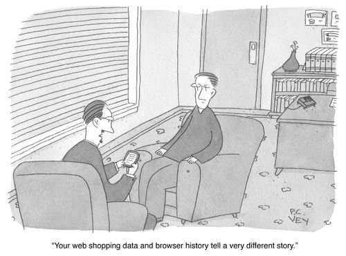 "Your web shopping data and browser history tell a very different story."