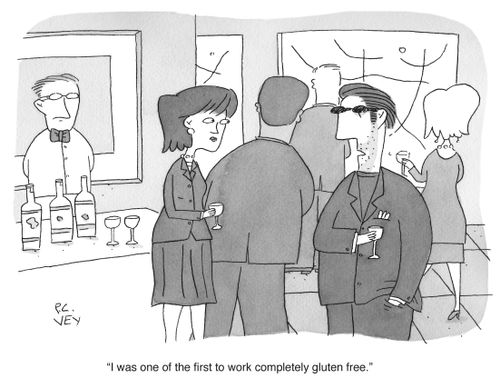 "I was the first one to work completely gluten free."