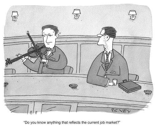 "Do you know anything that reflects the current job market?"