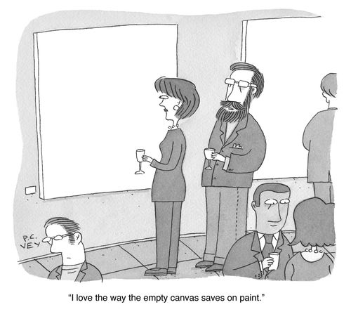 "I love the way the empty canvas saves on paint."