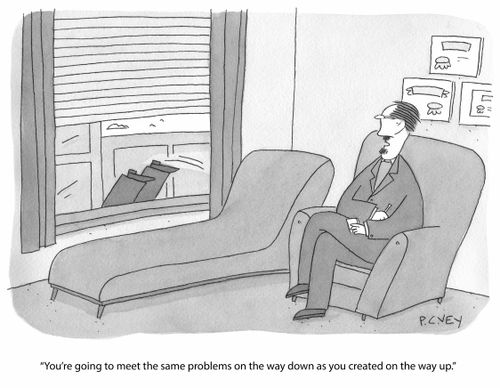 "You're going to create the same problems on the way down as you created on the way up."