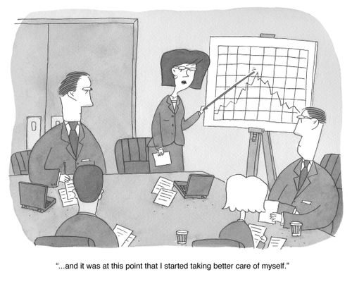 "...and it was at this point that I started taking better care of myself."