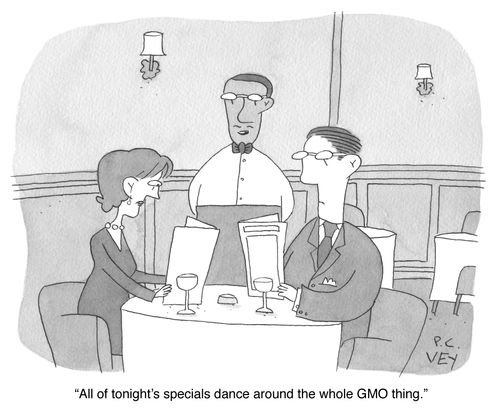 "All of tonight's specials dance around the whole GMO thing."