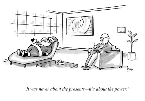 "It was never about the presents - it's about the power."