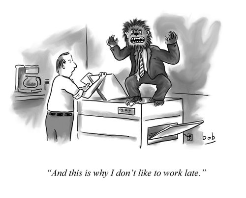 "And this is why I don't like to work late."