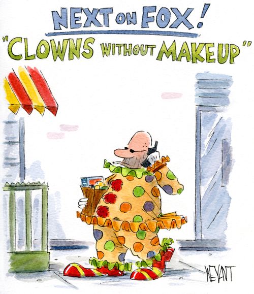 Next on Fox! Clowns Without Makeup.