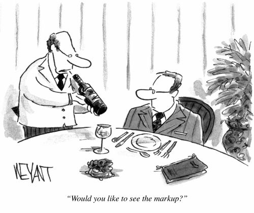 "Would you like to see the markup?"