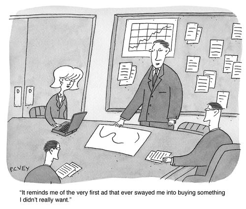"It reminds me of the very first ad that ever swayed me into buying something I didn't really want."