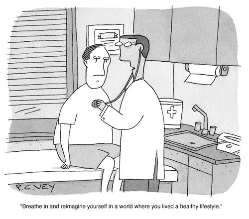 "Breathe in and reimagine yourself in a world where you lived a healthy lifestyle."