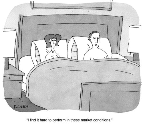 "I find it hard to perform in these market conditions."