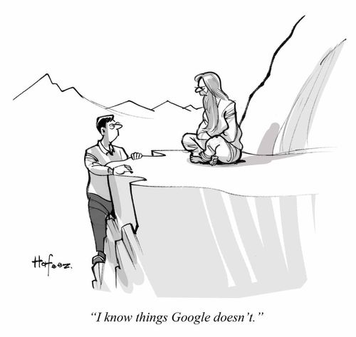 "I know things Google doesn't."
