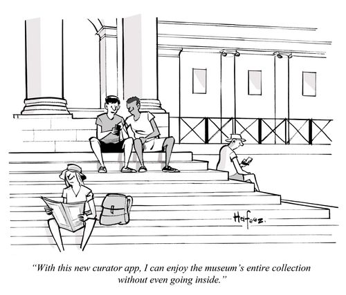 "With this new curator app, I can enjoy the museum's entire collection without even going inside."