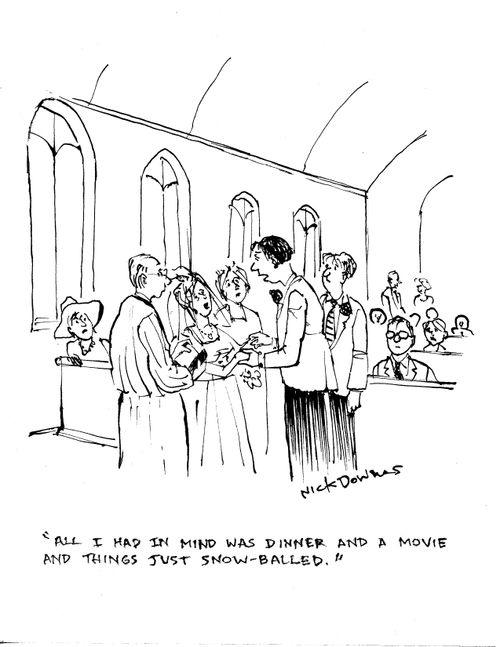"All I had in mind was dinner and a movie and things just snow-balled."