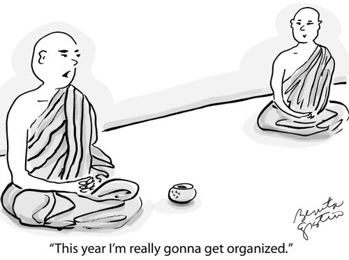 "This year I'm really gonna get organized."