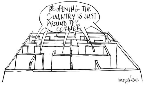 "Reopening the country is just around the corner
