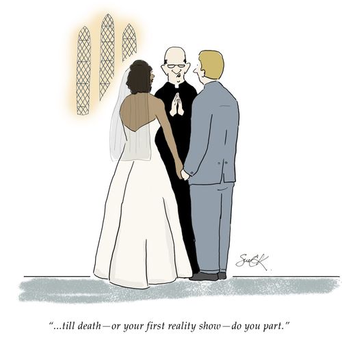 "...till death – or your first reality show – do you part."
