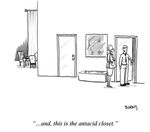 "... and, this is the antacid closet."
