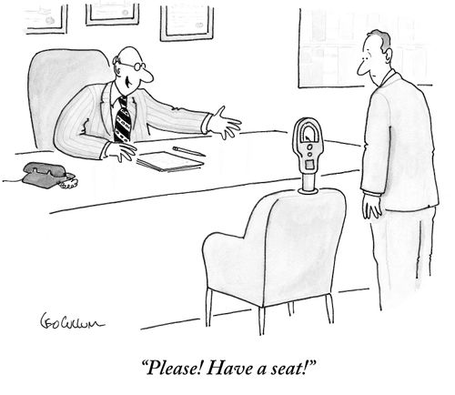 "Please! Have a seat!"