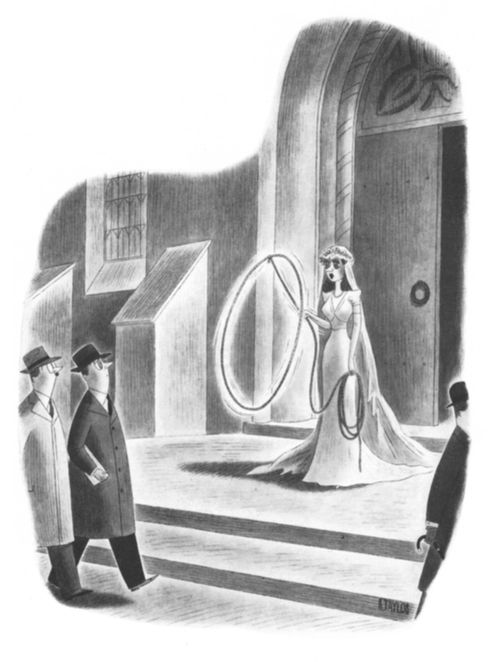 Bride with a lasso.