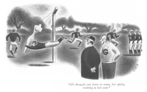 "It's brought out twice as many for spring training as last year."