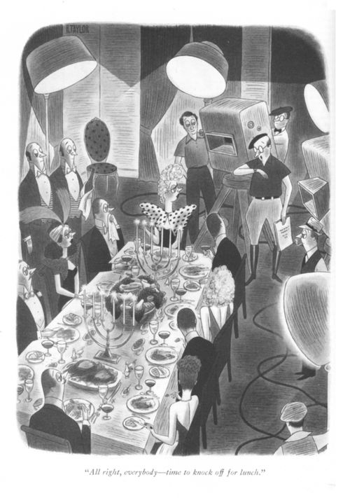 "All right, everybody- time to knock off for lunch."