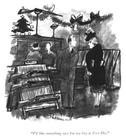 "I'd like something nice for my boy at Fort Dix."