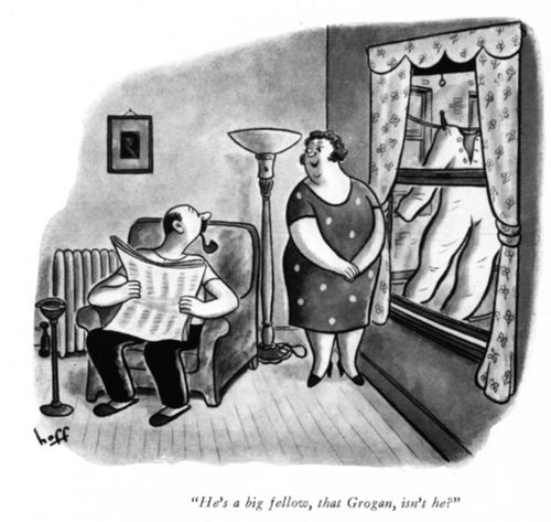"He's a big fellow, that Grogan, isn't he?"