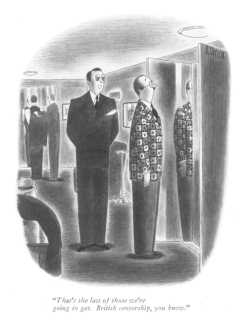 "That's the last of those we're going to get. British censorship, you know."