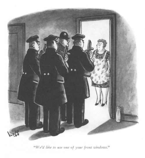 "We'd like to use one of your front windows."