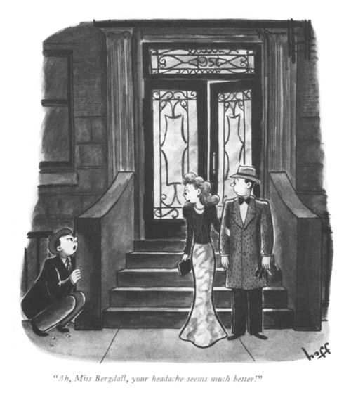 "Ah, Miss Bergdall, your headache seems much better!"