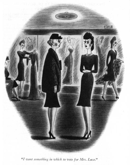 "I want something in which to vote for Mrs. Luce."