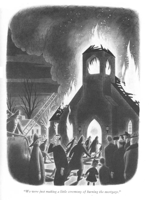 "We were just making a little ceremony of burning the mortgage."