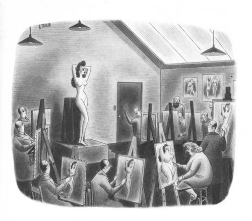 Life drawing class.