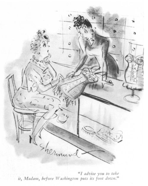 "I advise you to take it, Madam, before Washington puts its foot down."
