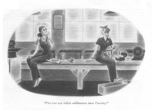 "I've lost two whole millimetres since Tuesday."