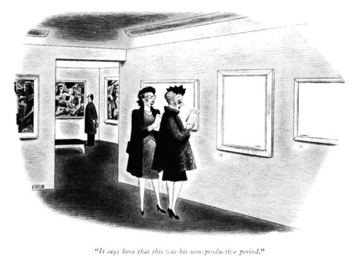 "It says here that this was his non-productive period."