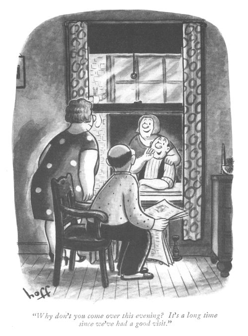 "Why don't you come over this evening? It's a long time since we've had a good visit."