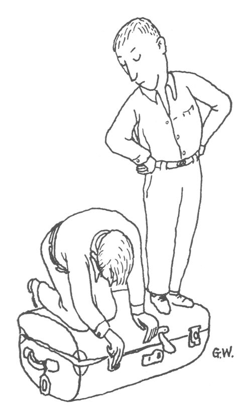 Closing a Suitcase