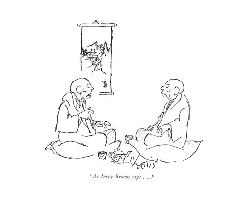 "As Jerry Brown says..."