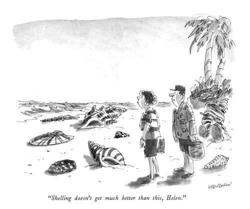 "Shelling doesn't get much better than this, Helen."