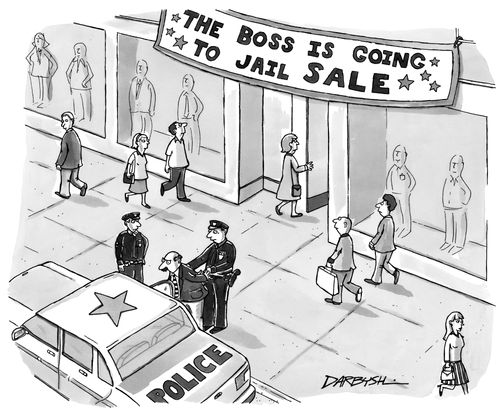 The boss is going to jail sale