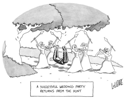 A Successful Wedding Party Returns From the Hunt